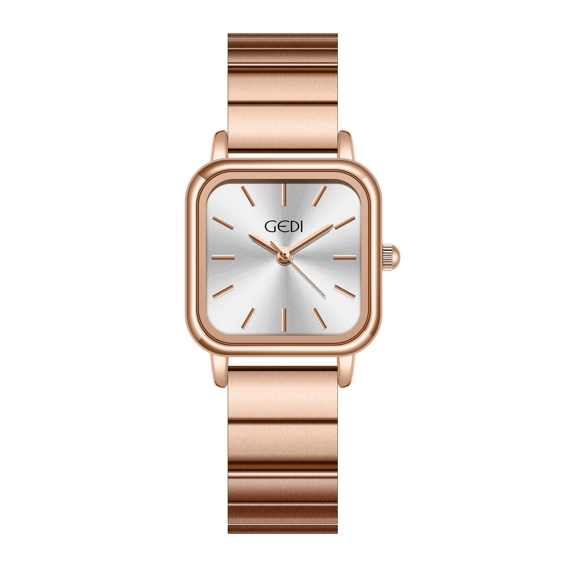 Goldi Simple Tempement Steel Strap Watch Ladies Niche Light Luxury Persolign Square Small Plate Womens WatchWatch Watch