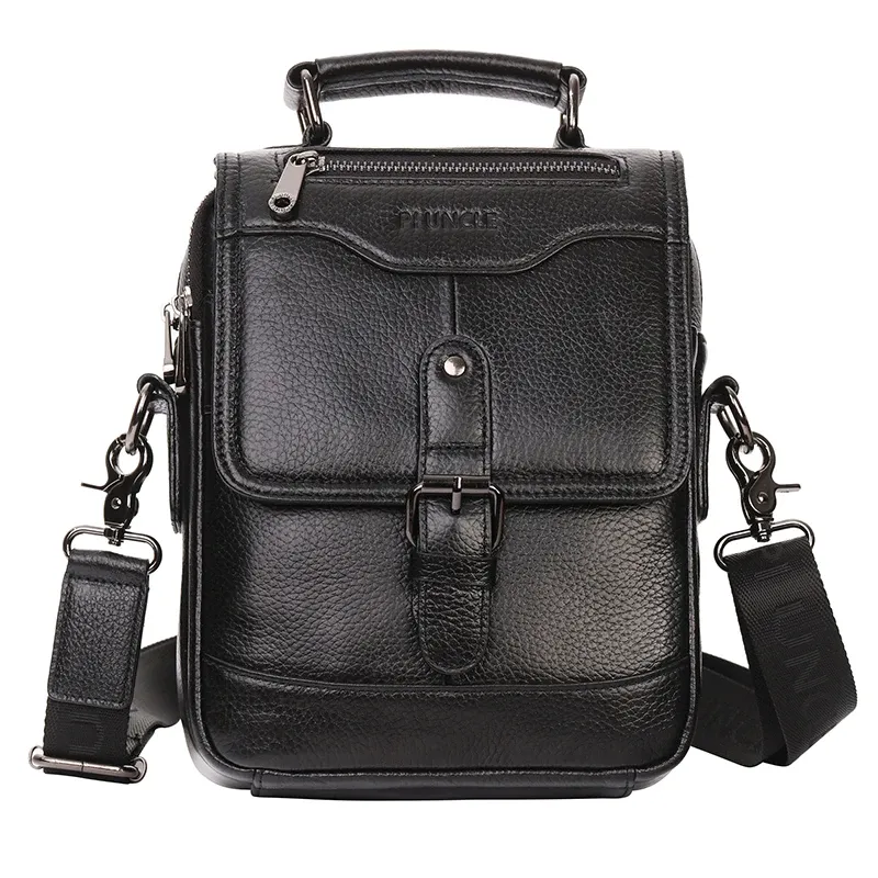 Case de service Sac de bureau pour hommes en cuir Petites cas de résidence commerciale Business Men Sacs à bandouliers pour documents Messenger Sacs For Men Mini Totes Discasse