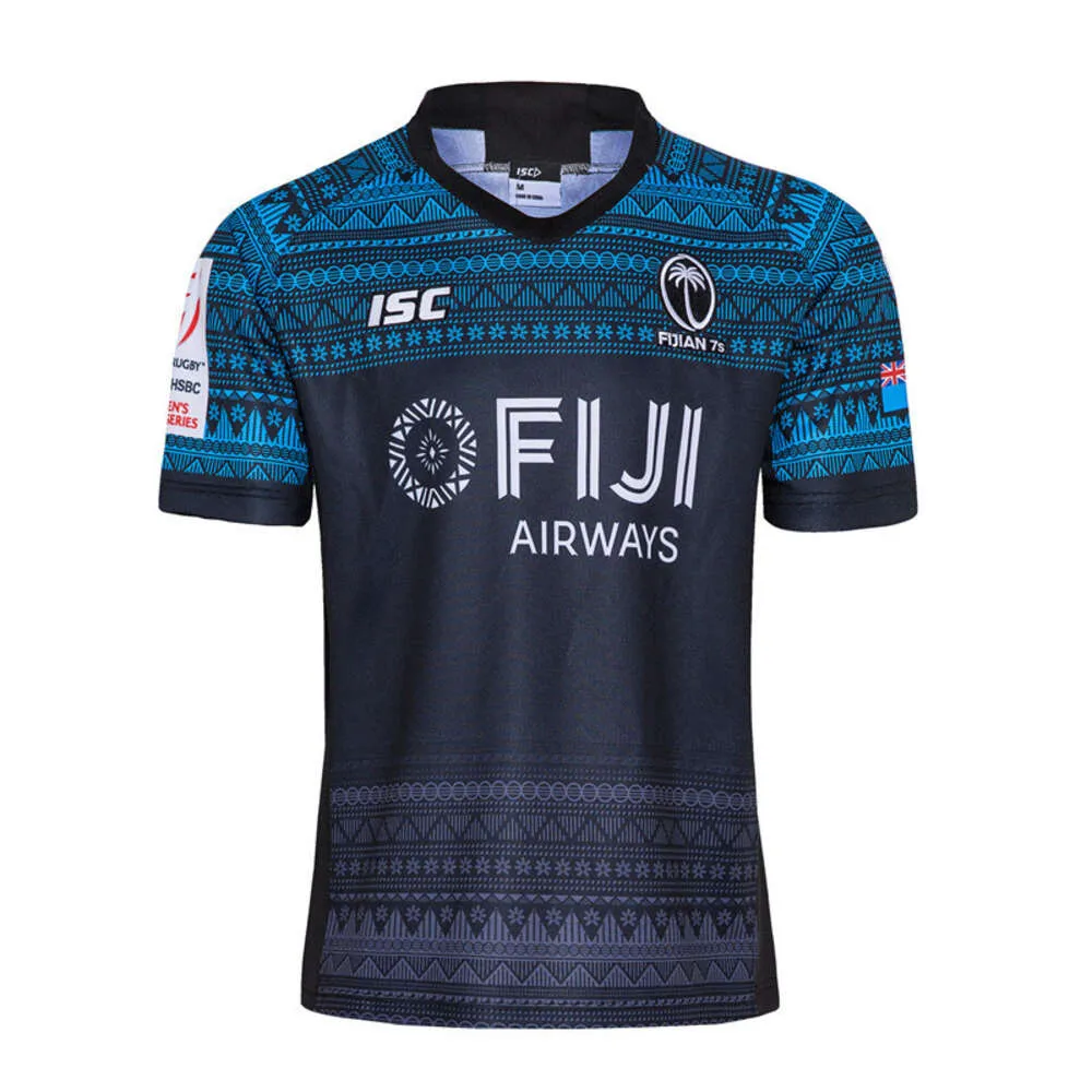 Jersey de futebol Men Sport 2020 Fiji Film and teion rugby rich blue jersey