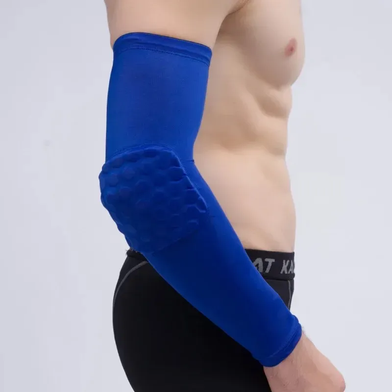2024 ذراع الأكمام كوع ARMBOW دعم ذراع كرة السلة تنفس كرة القدم السلامة الرياضة الرياضة الحامي الصالة الرياضية للذراع للذراع