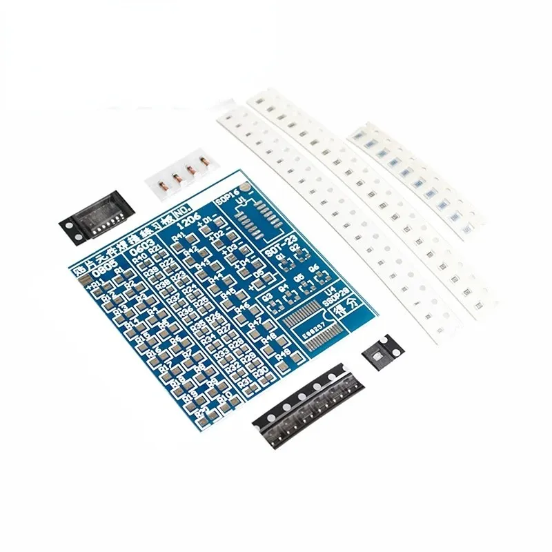 Ny 2024 1st SMD lödningsplatta Komponent Svets Svetsning Practice SMT PCB Board Diy Kit Färdighet Training Learning Electronic Suit Hotfor för