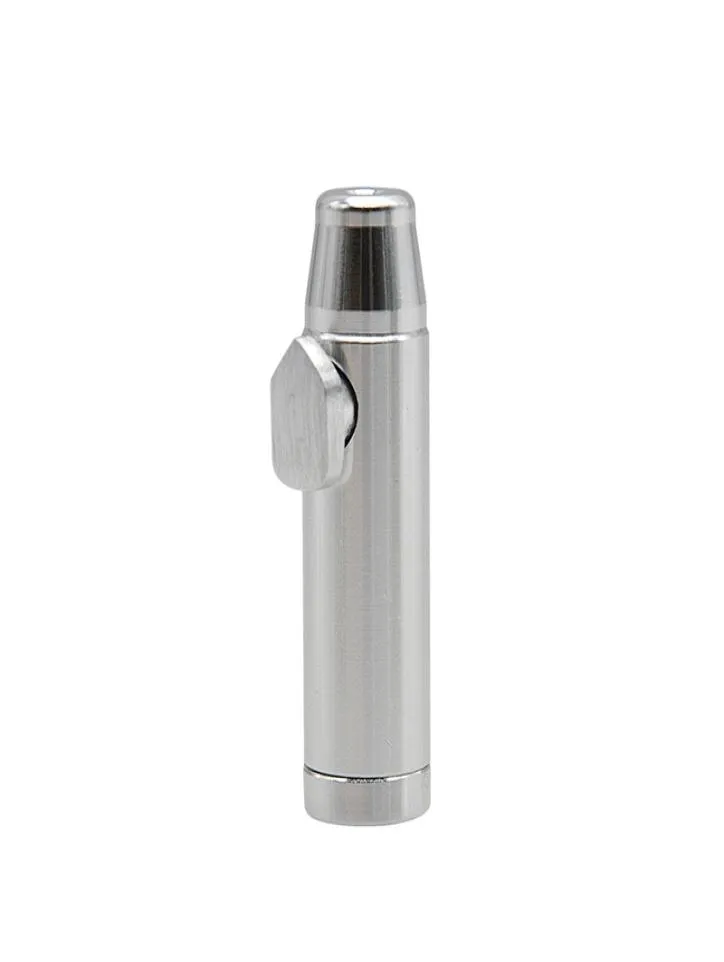 最新のミニパイプの弾丸の形状スナッフ多くの色の金属製のノーズキャリークリーン高品質の喫煙パイプチューブユニークデザイン2290424