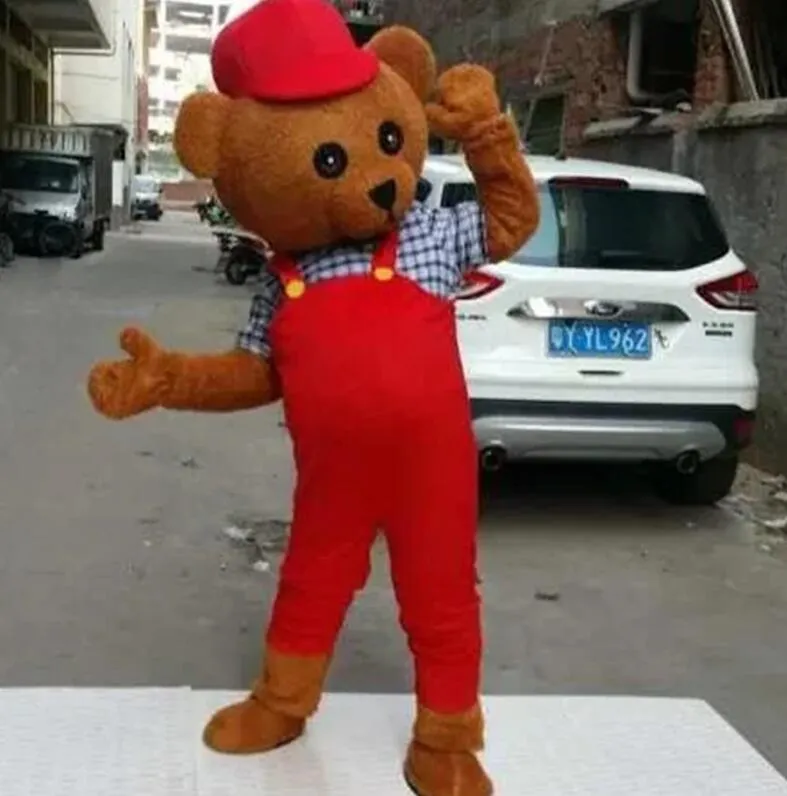 2024 Hot Sales Teddy Bear Mascot Costume Suit Halloween Party Game Dress Outfit Performance Activity Sales Promotion