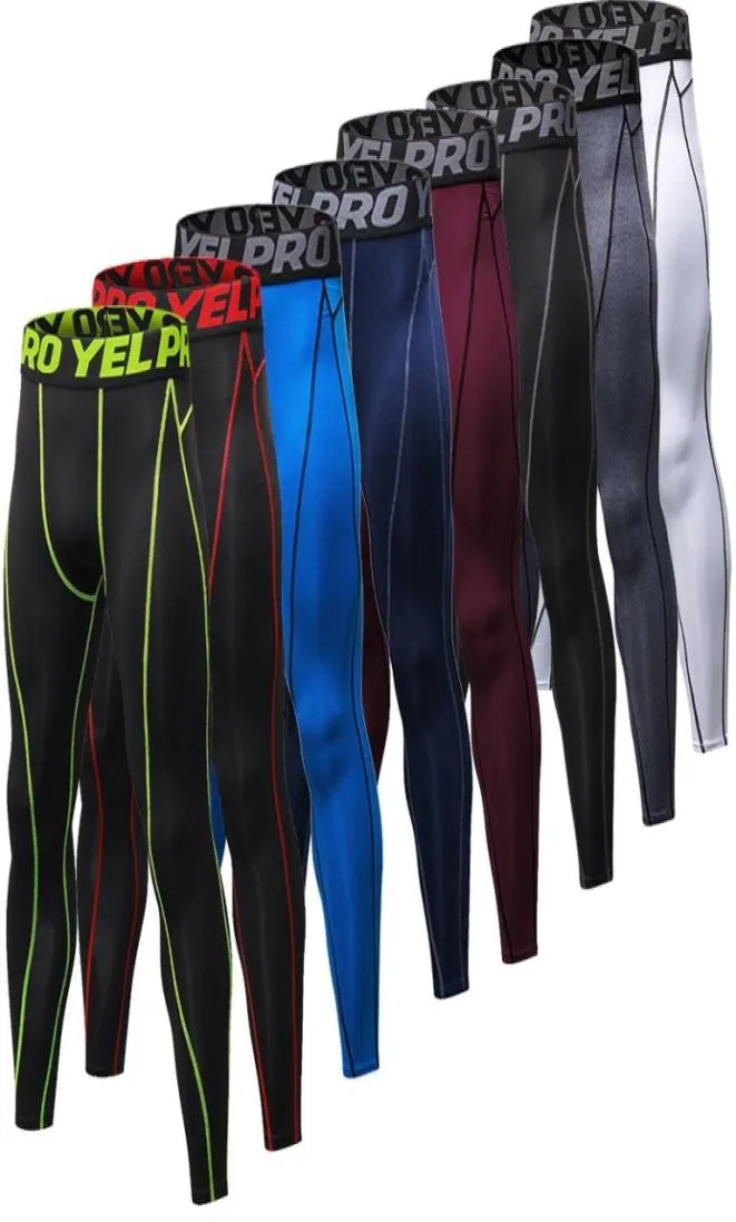 Men Gym Compressie Bodybuilding Pantalones Hombre Fitness Panty Broek Zweetbroek voor mannen Sport Running Leggings5385827