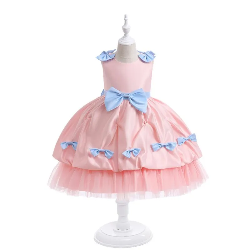 Elegante erste Kommunion Taufe Geburtstagskleid Baby Kostüme Kinder Prinzessin Pailletten Party Little Brautjungfer Kleinkindkleider