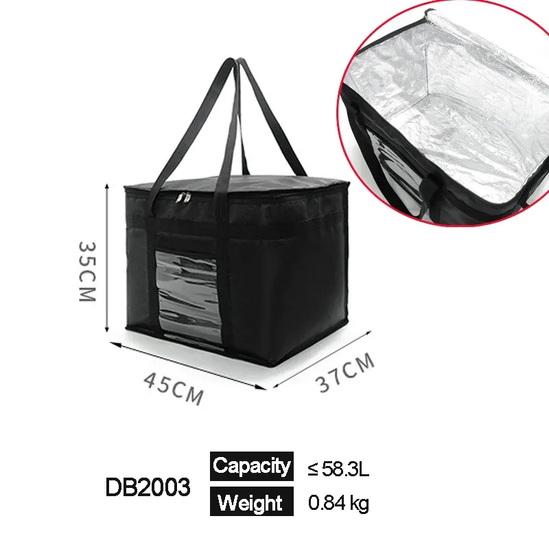 Bags 58L new Extra Large Cooler Bag Car Ice Pack Insulated Thermal Lunch Pizza Bag Fresh Food delivery Container Refrigerator Bag