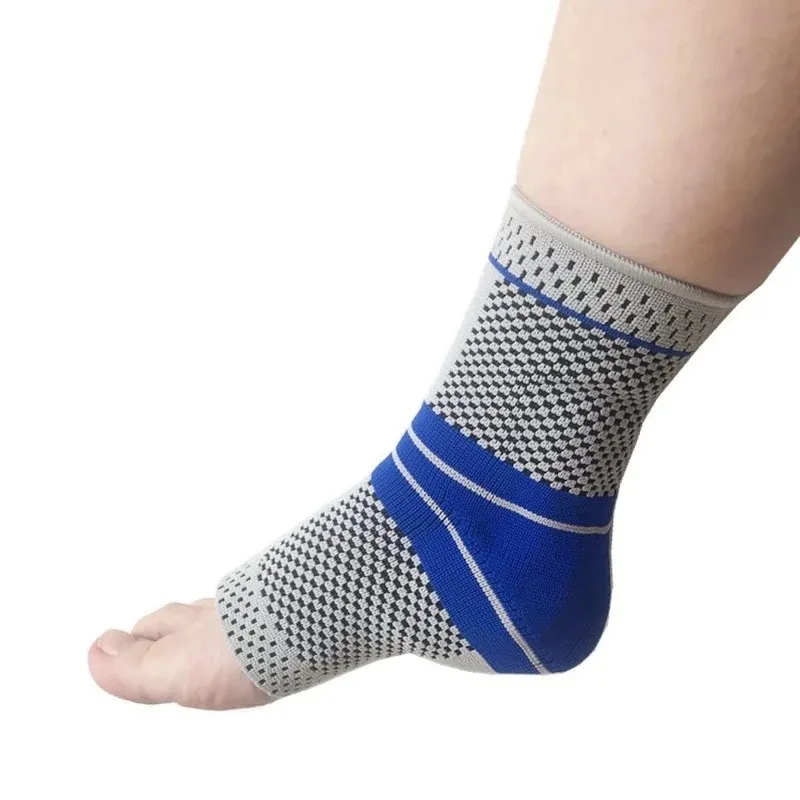 2024 Ankle Brace Compression Support Sleeve Guard with Stabilizing Gel Pads for Ankle Achilles Tendonitis Plantar Fasciitis Pain Ankle