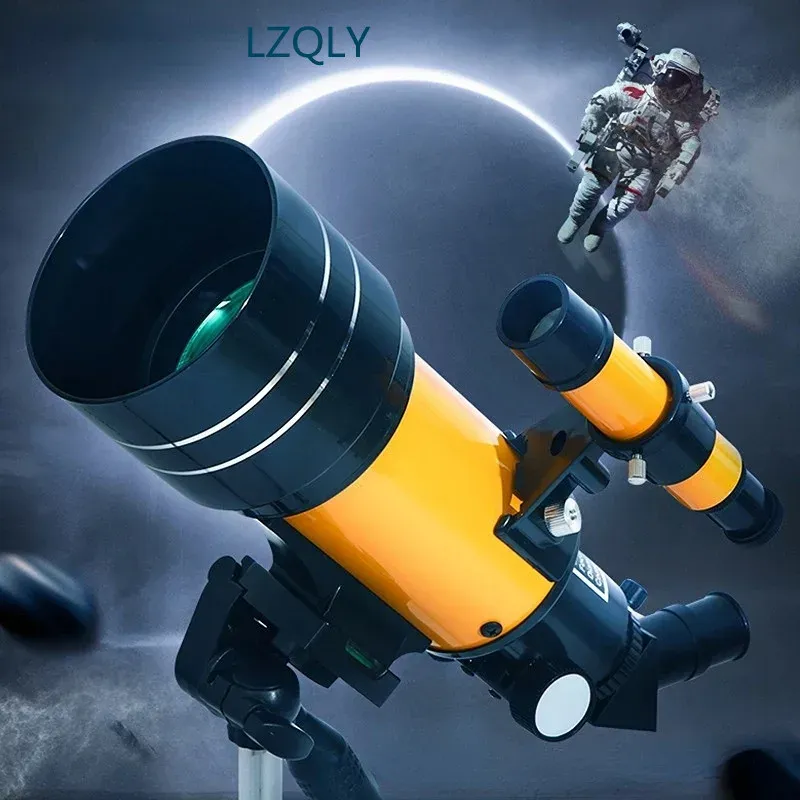 Телескопы 150 Временной профессиональный астрономический телескоп для космического монокуляра 70 -мм окуляра Мощный бинокль ночное видение для звездного кемпинга