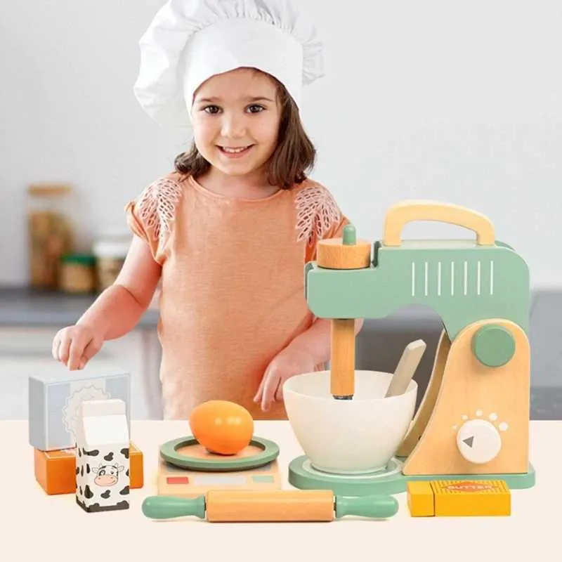 W241119 Wooden Kids Kitchen Toy Set   Pretend Cooking... 