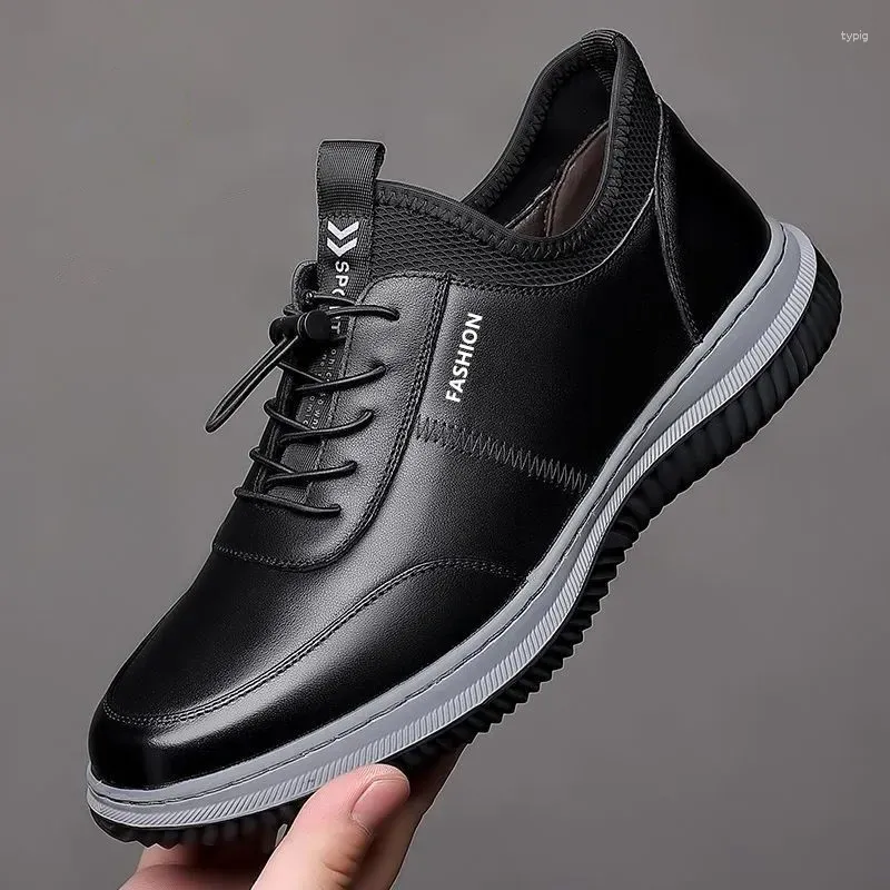 Casual Shoes Mane Business Leather Selling Men's Sneakers Brand Bekväma slip-on loafers för män 2024 Tenis Masculino