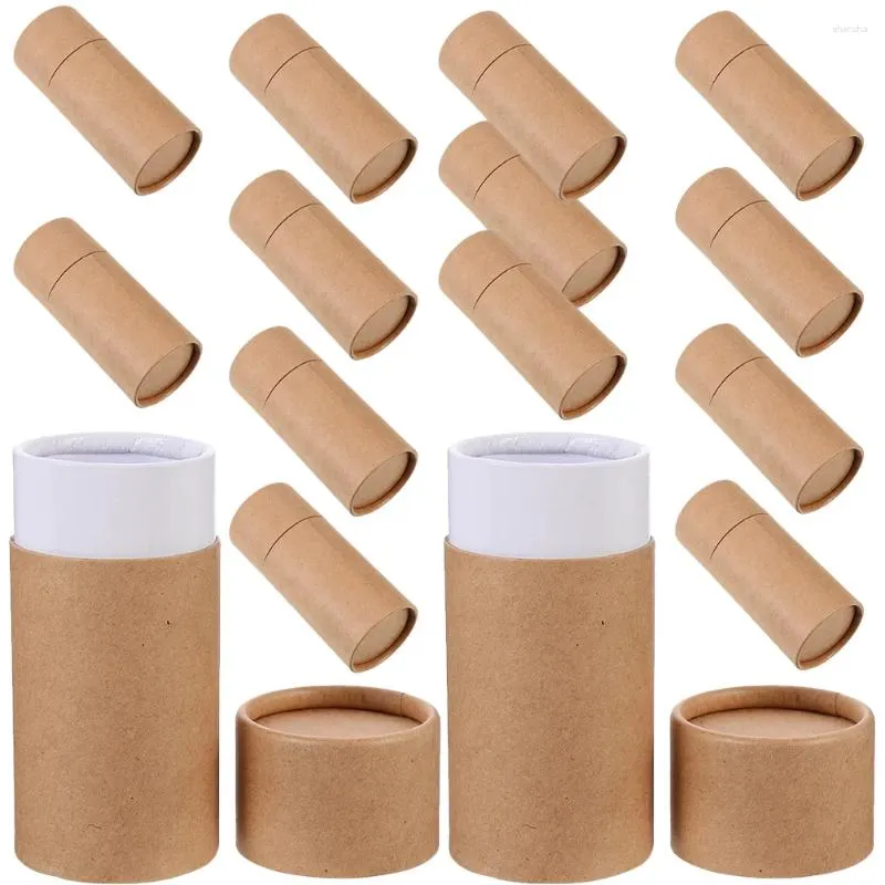 Storage Bottles Kraft Tubes Essential Oil Bottle Paper Box Roller Lip Gloss Tea Can Holder