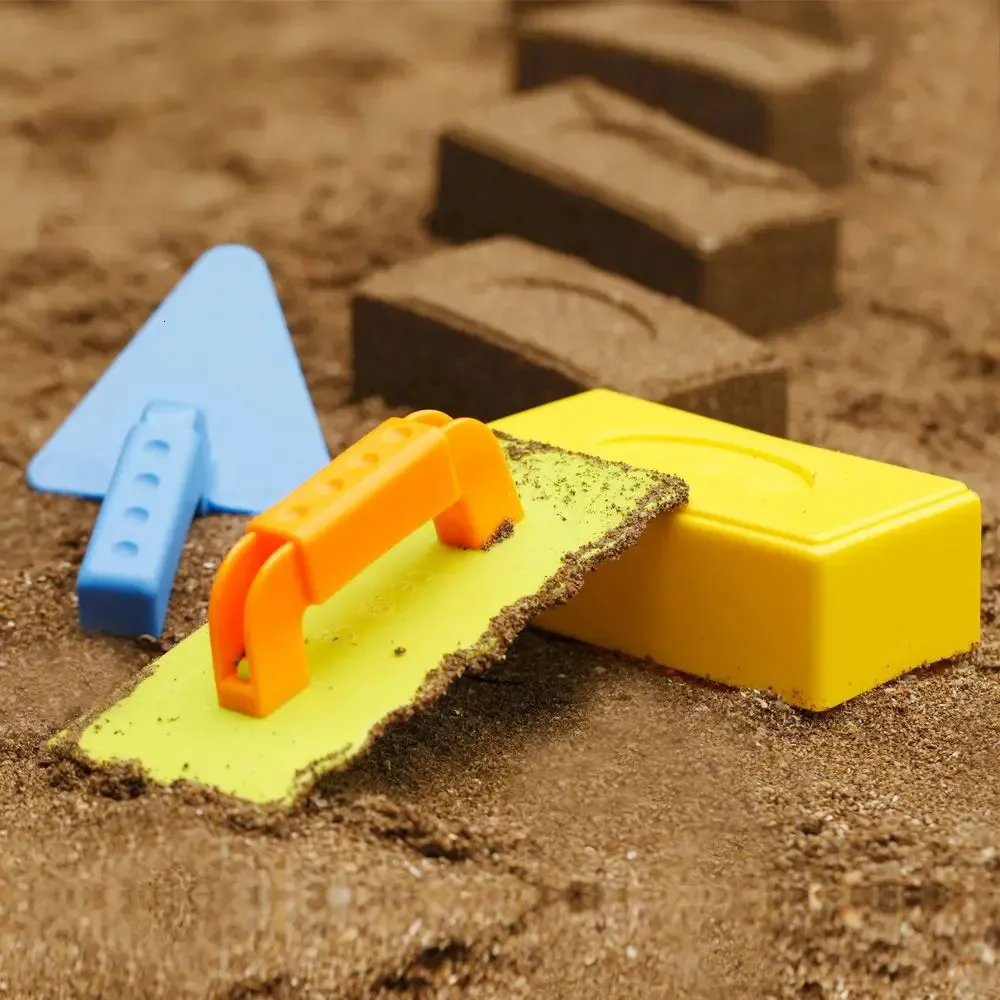 3 pezzi Snow Toy Beach Beach Sand Fun Brick Maker Castle Stampo per l'inverno ed estate Build Snow Outddor Childrens Birthday Giocatto di compleanno 240418