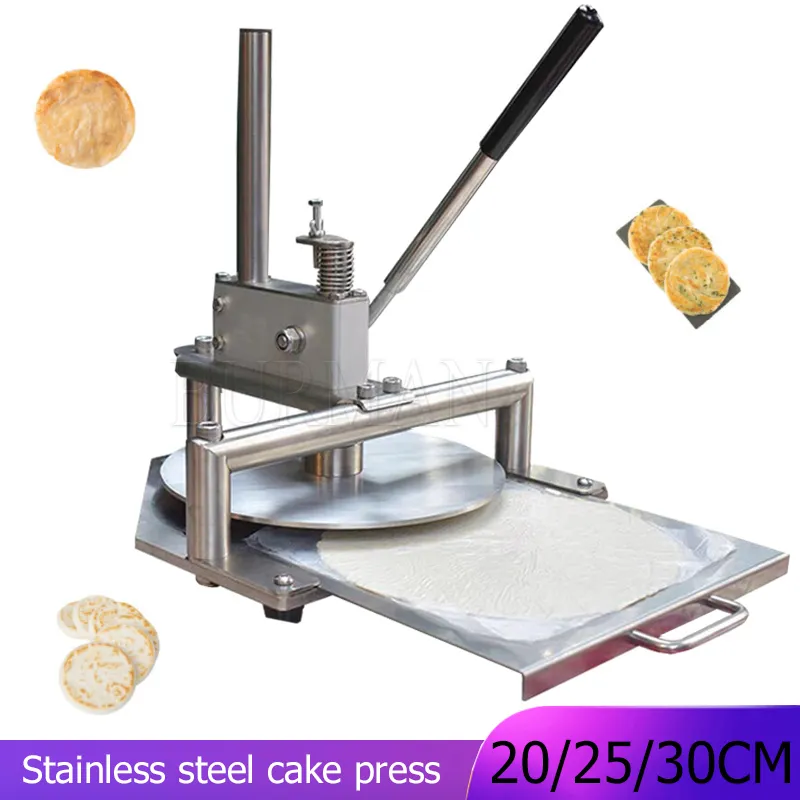 Machine de presse de pâte à pizza à main commerciale manuel d'aplatissement de pâte