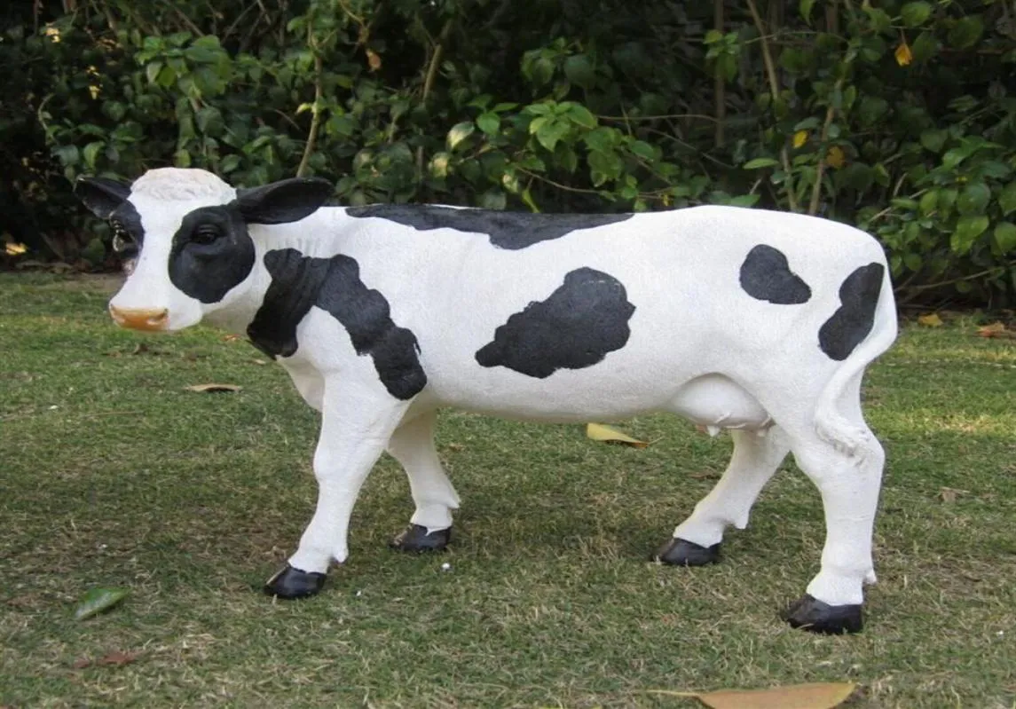 The cow farm garden ornaments large Home Furnishing Decor resin crafts highend gift Ranch258n2915578