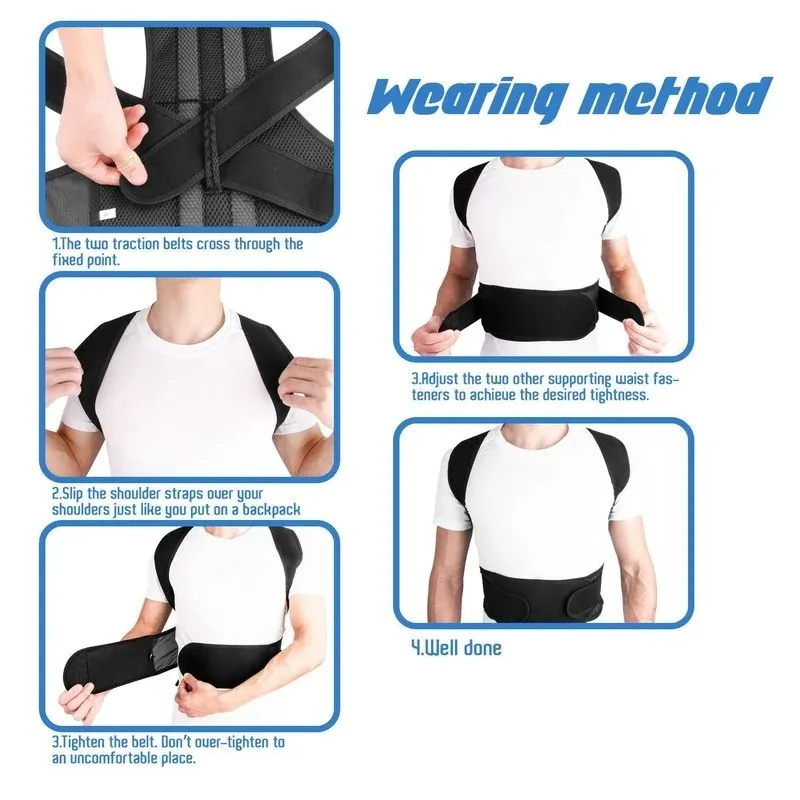 Posture Corrector Back Posture Brace Clavicle Support Stop Slouching and Hunching Adjustable Back Trainer Unisex Correction Belt