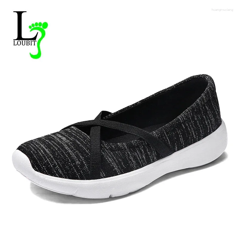 Scarpe casual da donna piatto da donna con piatti autunnali estivi sneaker traspirabili moca