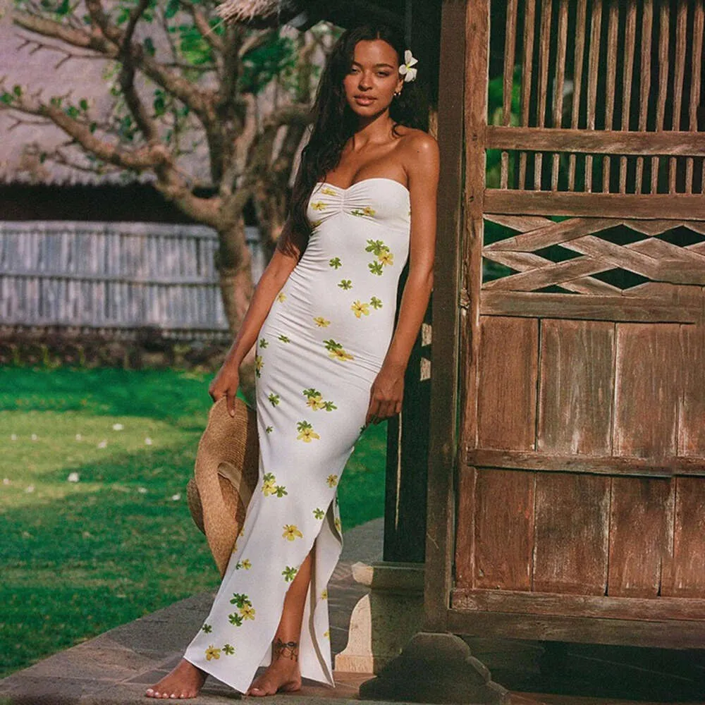 Instagram Holiday Style Sexy Wrapped Chest 2024 New Slim Fit