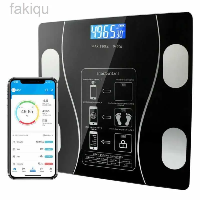 Вес массы тела чешуйки USB Bluetooth Scales по полу веса для тела Scale Smart ЖК -дисплей масштаб масса тела.