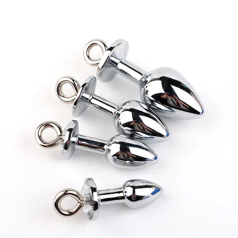 discrete anal plug LED Anal plug Stainless Steel Jewel Butt Plug Anal Foxtail Furry RGB with  Remote main image 1
