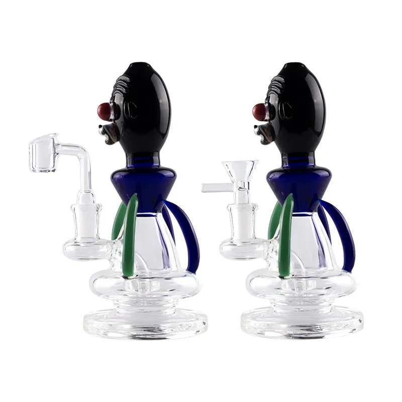 Headshop214 GB029 Bong d'eau en verre environ 18,5 cm de hauteur tampon