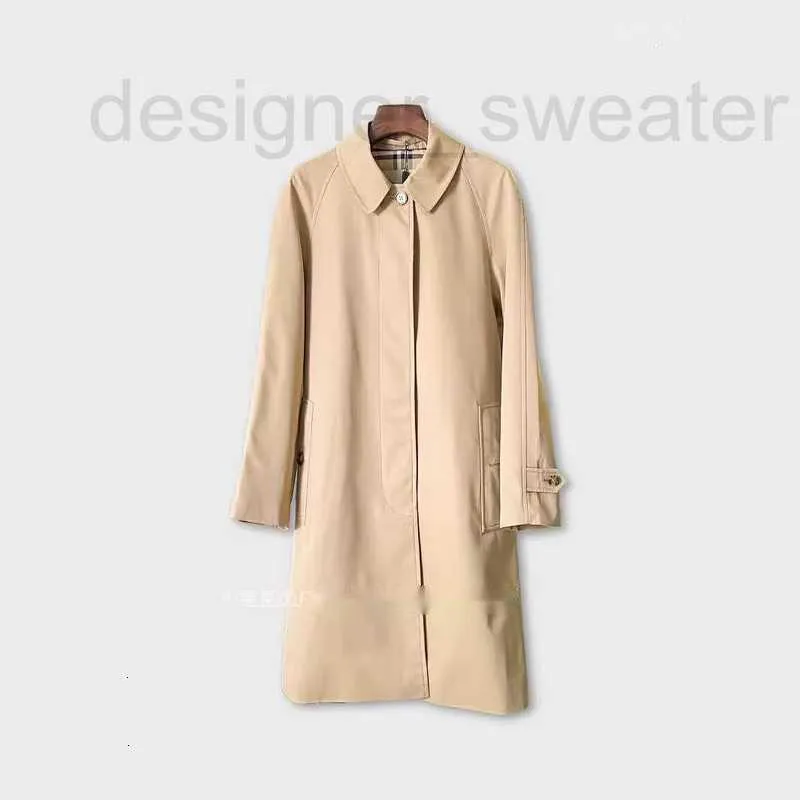 Women's Trench Coats Designer Waterproof Long sleeved Windbreaker Coat 50O1