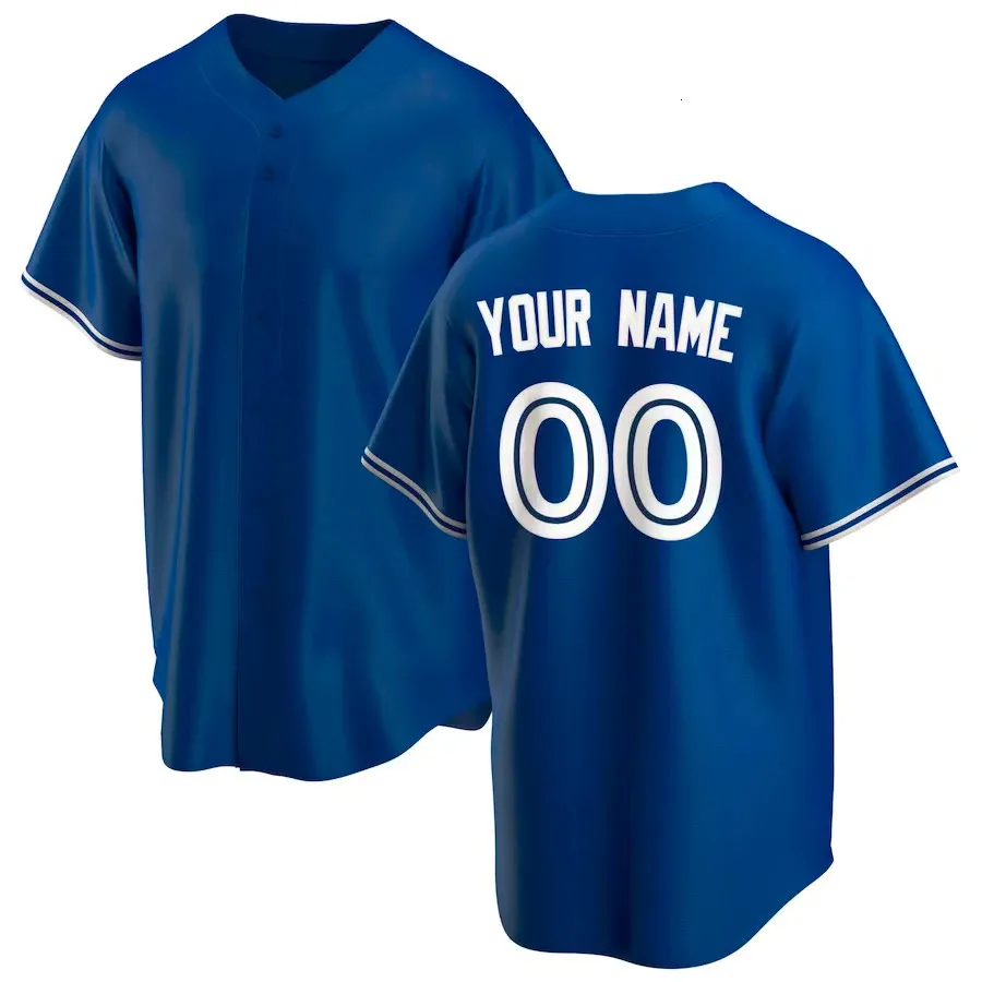 Anpassad Toronto Baseball Jersey Canada Game Baseball Jersey Anpassade ditt namn valfritt nummer alla syade oss storlek S-6XL 240412