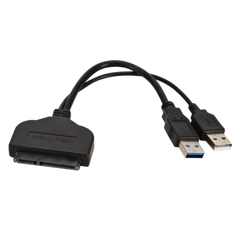 2024 USB SATA 케이블 USB 3.0에서 SATA 3 어댑터 컴퓨터 케이블 커넥터 USB SATA 어댑터 케이블 지원 2.5 인치 SSD HDD 하드 드라이브 - 용.