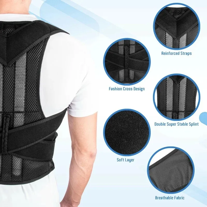 Posture Corrector Back Posture Brace Clavicle Support Stop Slouching and Hunching Adjustable Back Trainer Unisex Correction Belt