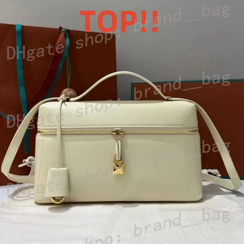 Sacs de créateurs 10A Lo Ro Ro L19 Box Box Sac Femme Grand sac à main de maquillage L27 Sac à main en cuir authentique