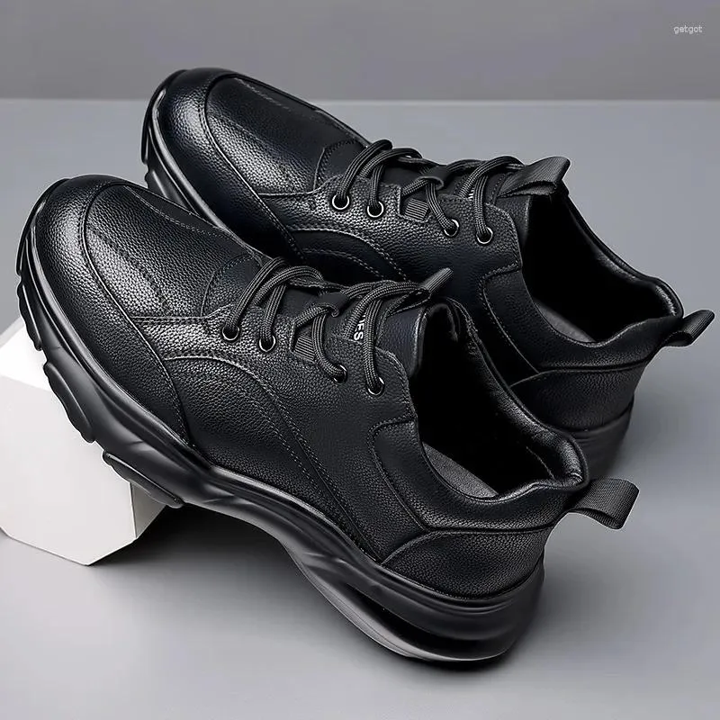 カジュアルシューズ本革の男子豪華なぬいぐるみ温かいスニーカーschuhe herren sapatos masculinos chaussureshommes zapato hombre