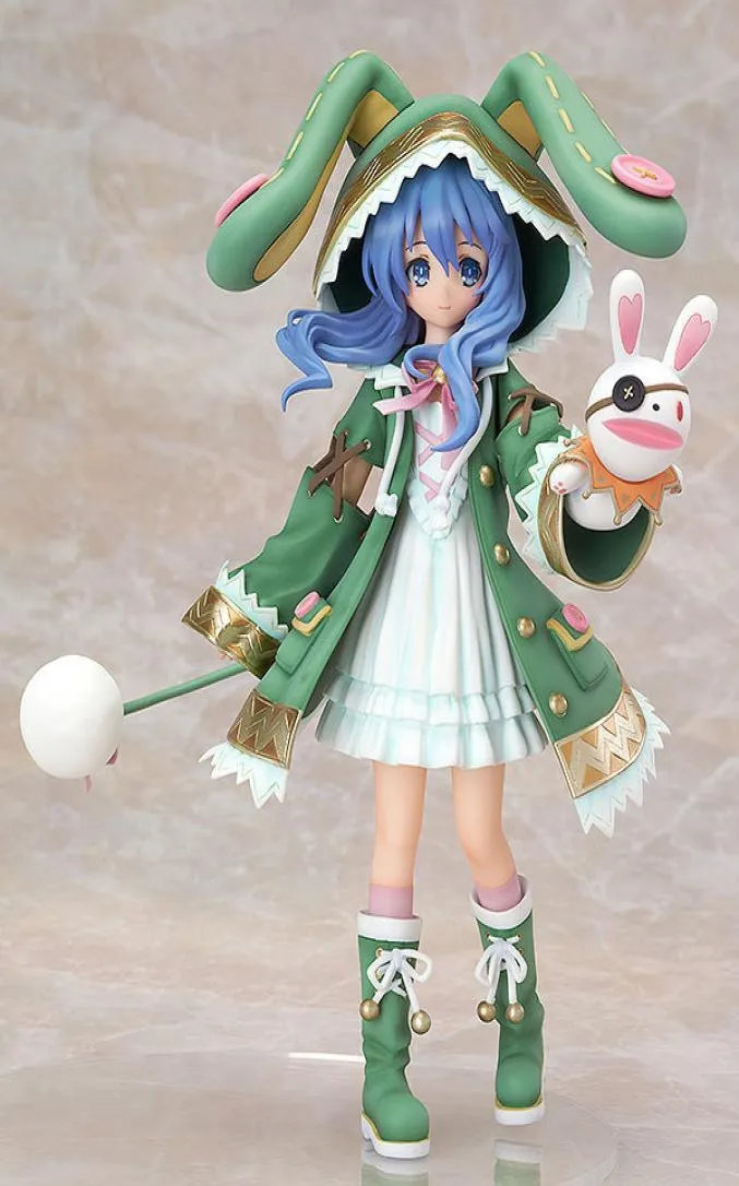 Figura de anime japonês Data de um Yoshino ao vivo com coelho sexy de ação de pvc