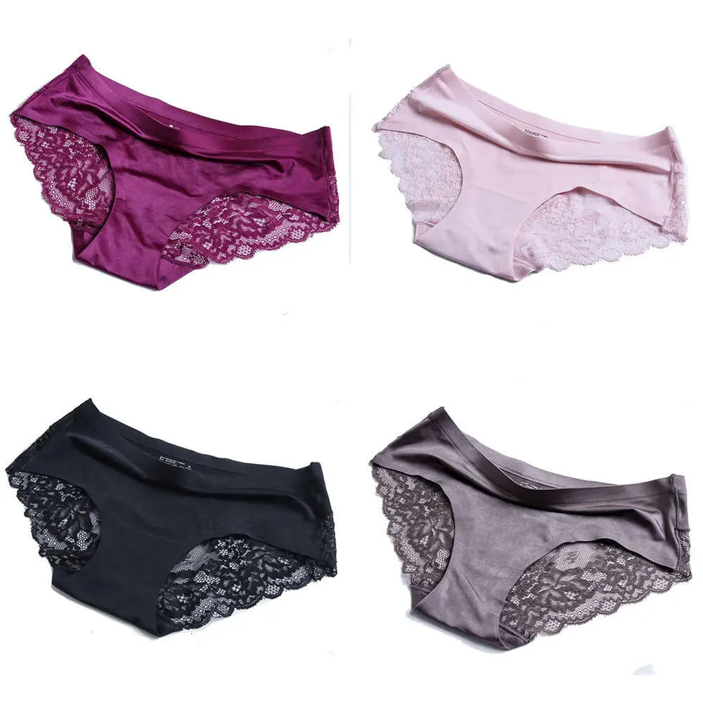 Ankunft neue Frauen Spitzenhöche nahtlose Slip -Briefs hochwertige Mode Baumwolle Low Taille Unterwäsche Intimates Drop Ship