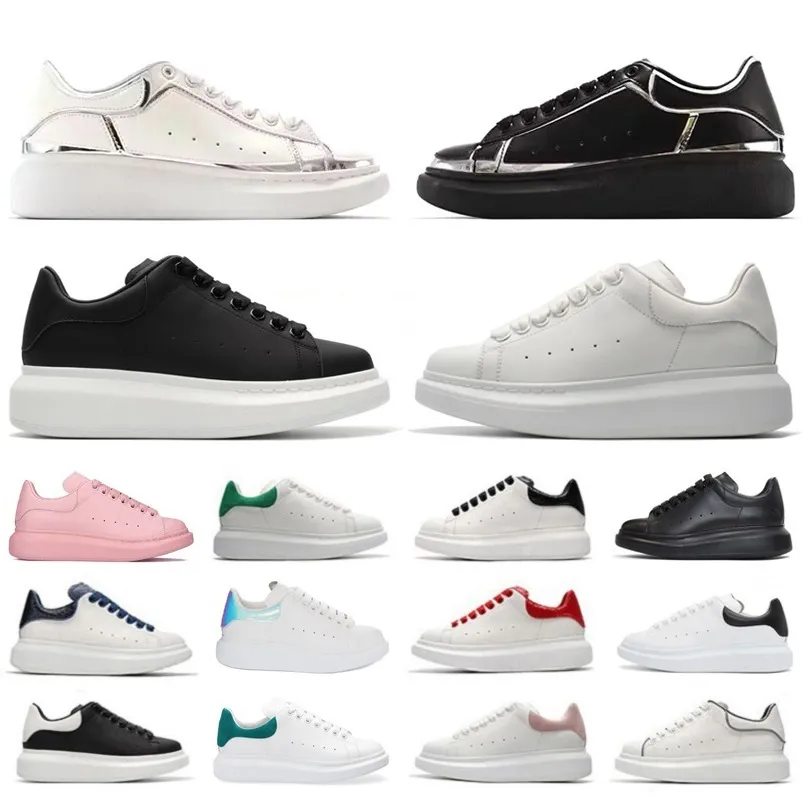 Hommes concepteurs concepteurs chaussures décontractées en cuir plate-forme surdimensionnée semelles surdimensionnées baskets blanc noir argent luxe velours en daim chaussures chaussures de sport 36-45