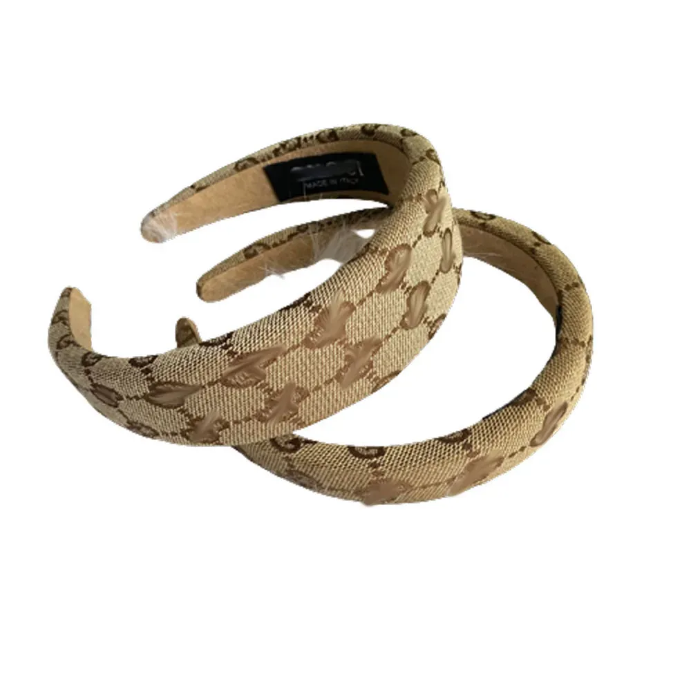 헤드 밴드 헤드 밴드 럭셔리 브랜드 디자이너 G Leter Hair Band for Women 헤드 밴드 재료 라벨 커피 블루를위한 헤드 밴드 재료