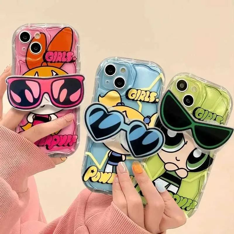 Случаи мобильного телефона Powerpuff Girls Glasses Silicone Phone Case Xiaomi Redmi Примечание 13 12 Pro Plus 4G 5G 12S 12R 11 11S 10 10S 9S 7 8 9 Pro J240418