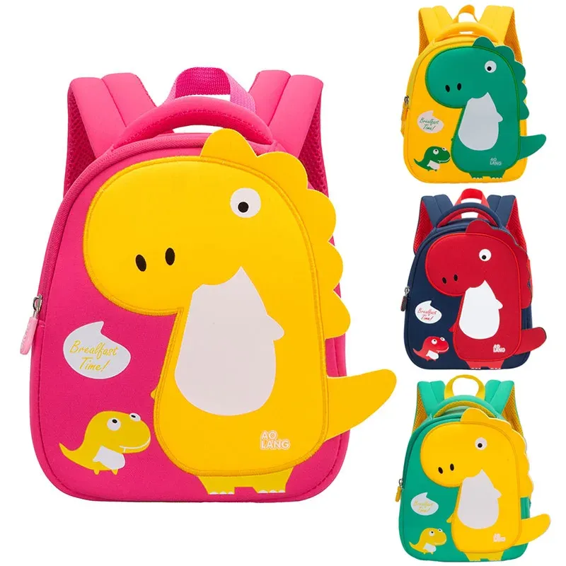 Bolsas novas bolsas de dinossauros 3D Bolsa de desenho animado Kids Bag fofo Criança de meninos da escola Backpacks Infantil de jardim de infância do jardim de infância mochila infantil