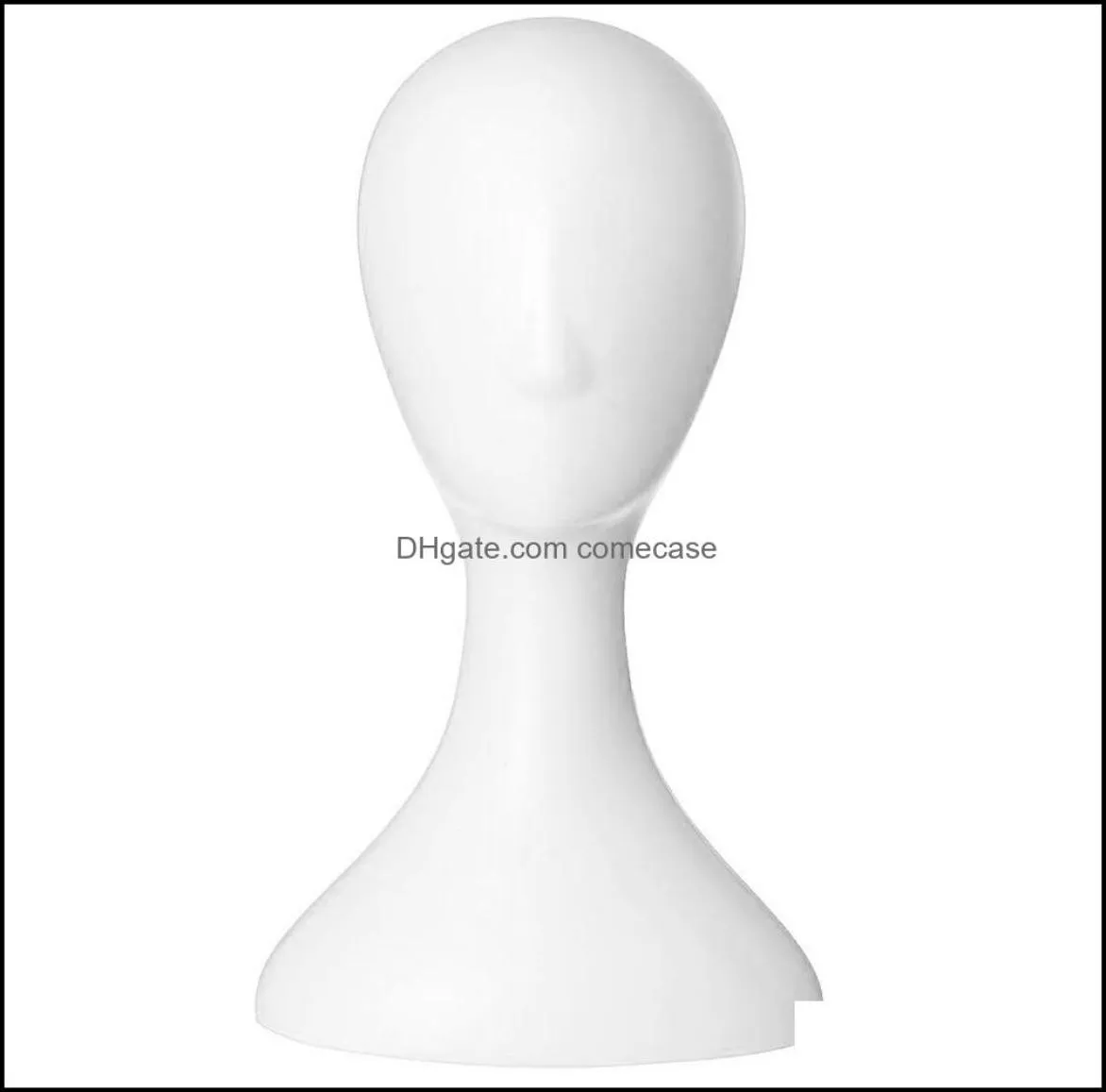 Mannequin Heads Hair Care Styling Tools Products Pro Kvinnlig plast Abstrakt Manikin Head Model Wig Display Stand Drop Delivery 7792560