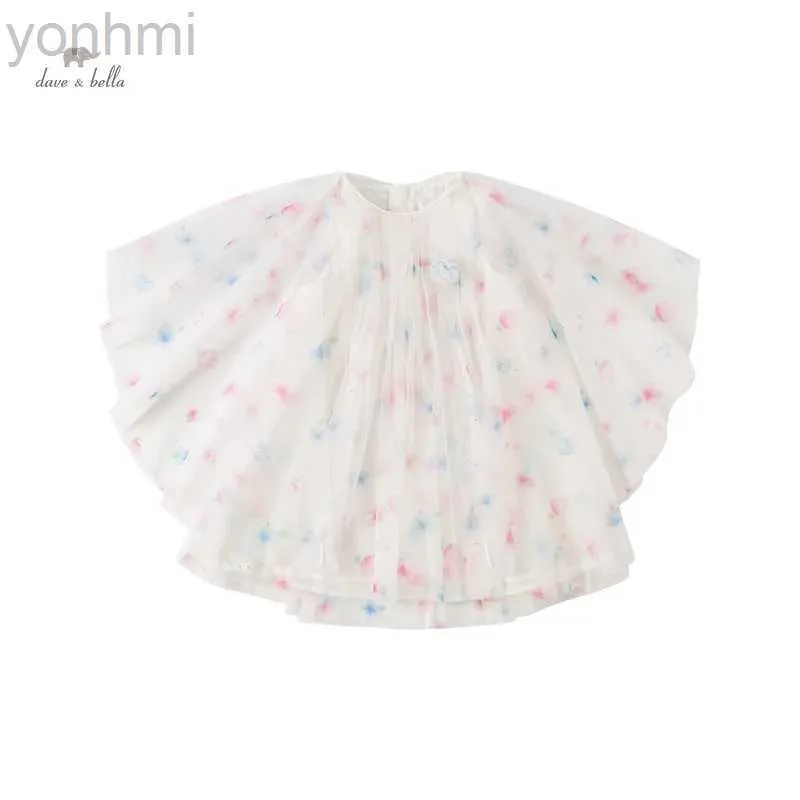 소녀의 드레스 Dave Bella Girls Dress Children Baby Summer Princess Dress Mesh Sweet Charm 고급 귀여운 귀여운 패션 파티 DB2235340 D240423