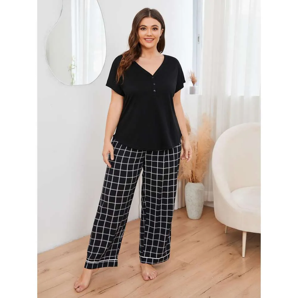 Comfy Cotton Lounge Dress & Waffle Pajamas Womens Set - Spring/Summer, Plus  Size - Shop Now! from Dhgate Womens Sleep & Lounge - price 38.9