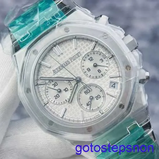 AP Functional Wrist Watch Royal Oak Series 26240st Silver Dial 50th Anniversary Steel Men's Automatic Mechanical Watch 41mm