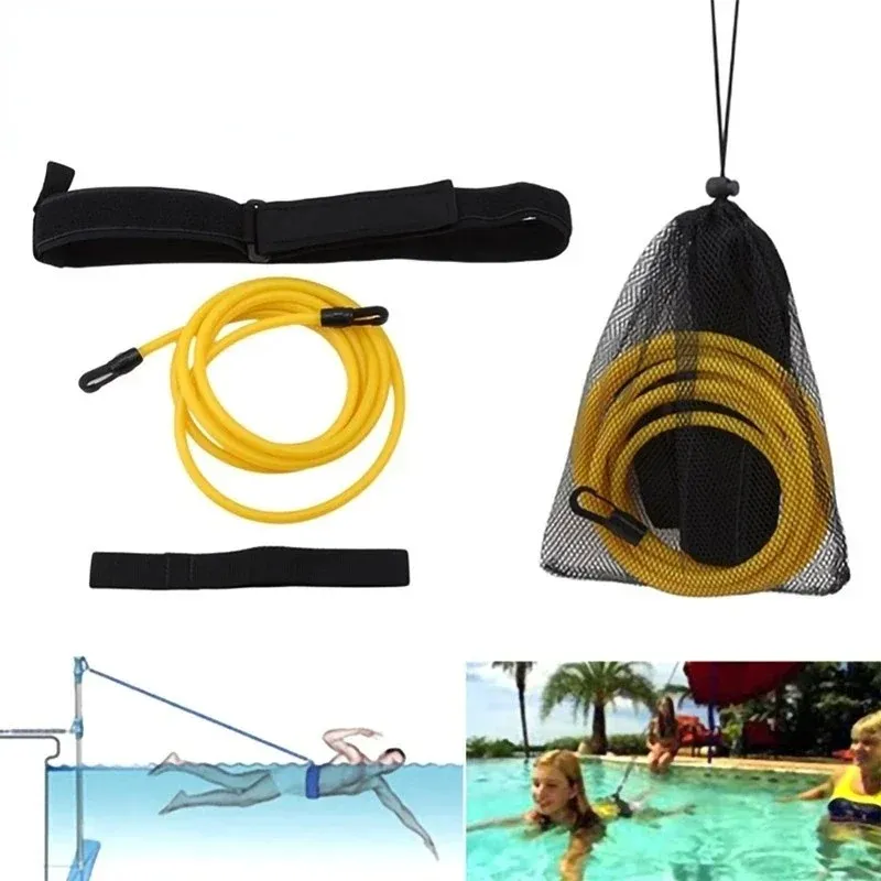 new Swimming Elastic Rope Resistance Strength Training Equipment Harness Swimming Training Rope Portable Fitness Equipment for Full Body