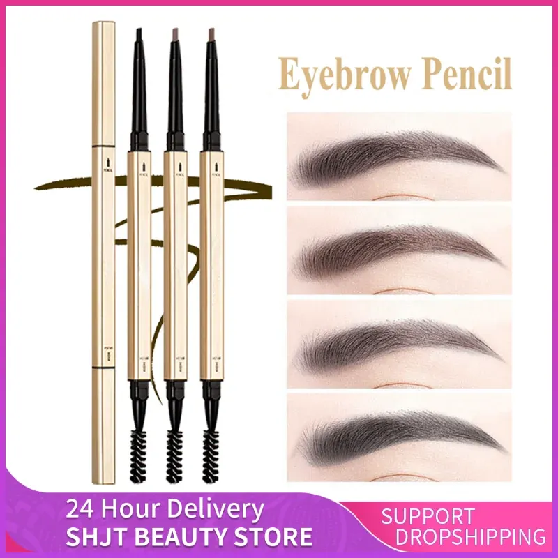 Enhancers Double Head Eyebrow Pencil Long Lasting Waterproof 5 Colors Eye Brow Pen Tint Mascara Enhance Cosmetics Beauty Women Makeup