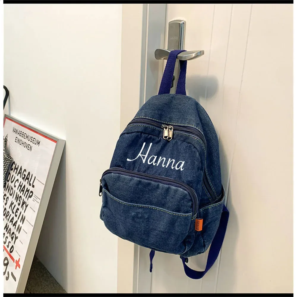 Personalized Mini Cowboy Backpack for Women - Embroidered Name, Fashion ...