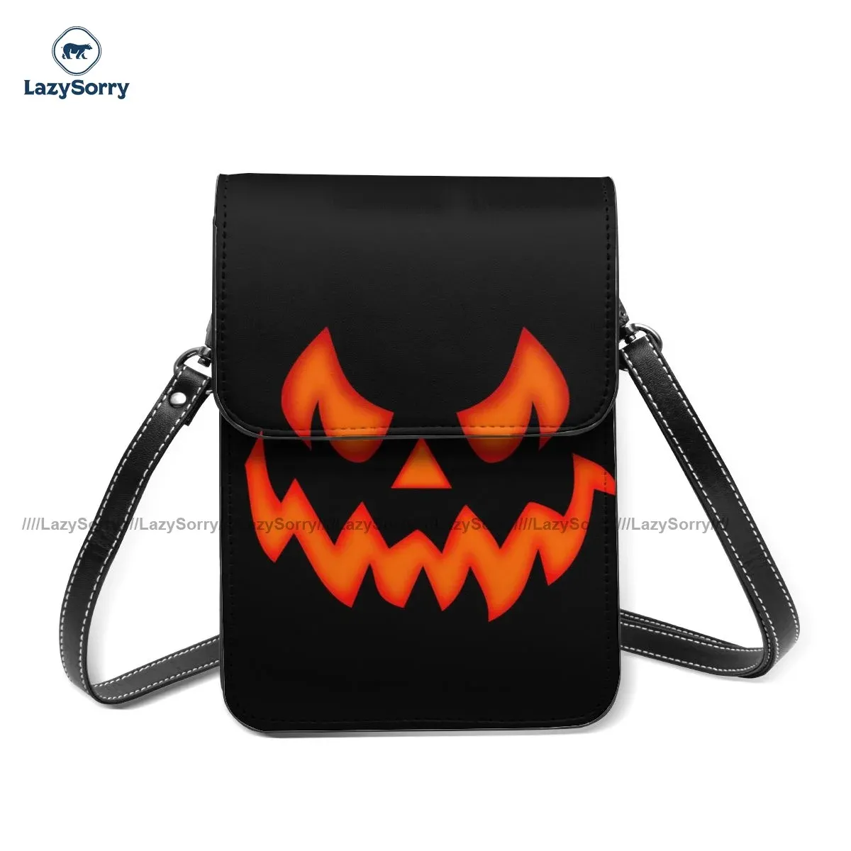 Sacs Halloween Pumpkin Sac Fashion Fonction de téléphone mobile drôle Sac en cuir Travail Femelle Sacs