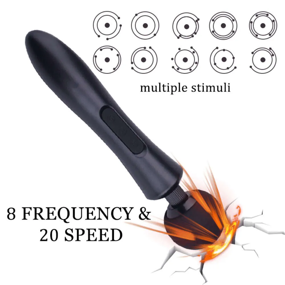 Power Dildo Av Vibrator Magic Wand for Women Clitoris Stimulator USB Rechargeable G Spot Massageur Sexy Toys for Adults 18