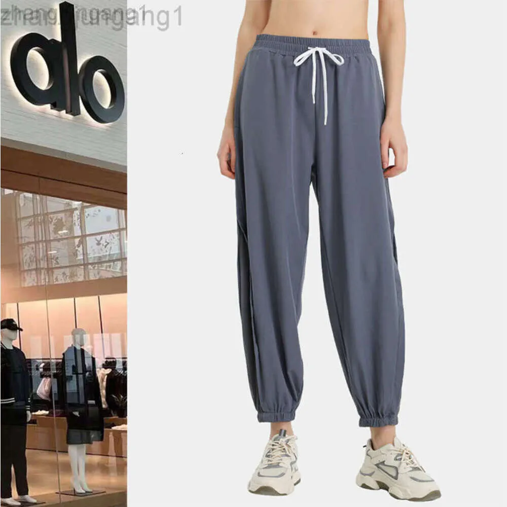 Desginer Alooo Yoga Pant Alon Snel gedroogd loslopende sportzak leggings naakt ademende fitnessdansbroek voor vrouwen