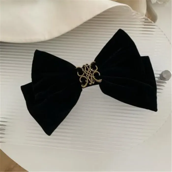 Barrettes Hair Clips Barrettes Luxury Designer Hair Clips Barrettes Bow Hairpin Clasp Horsetail Fixed Hair Clasp Letters Spring Clamp Hair O