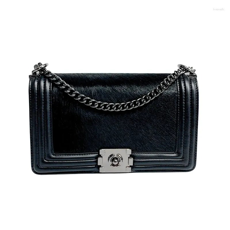 Bag Classic Crocodile Pattern Leather Chain Female Fashion Cowhide One-shoulder Diagonal Small Square