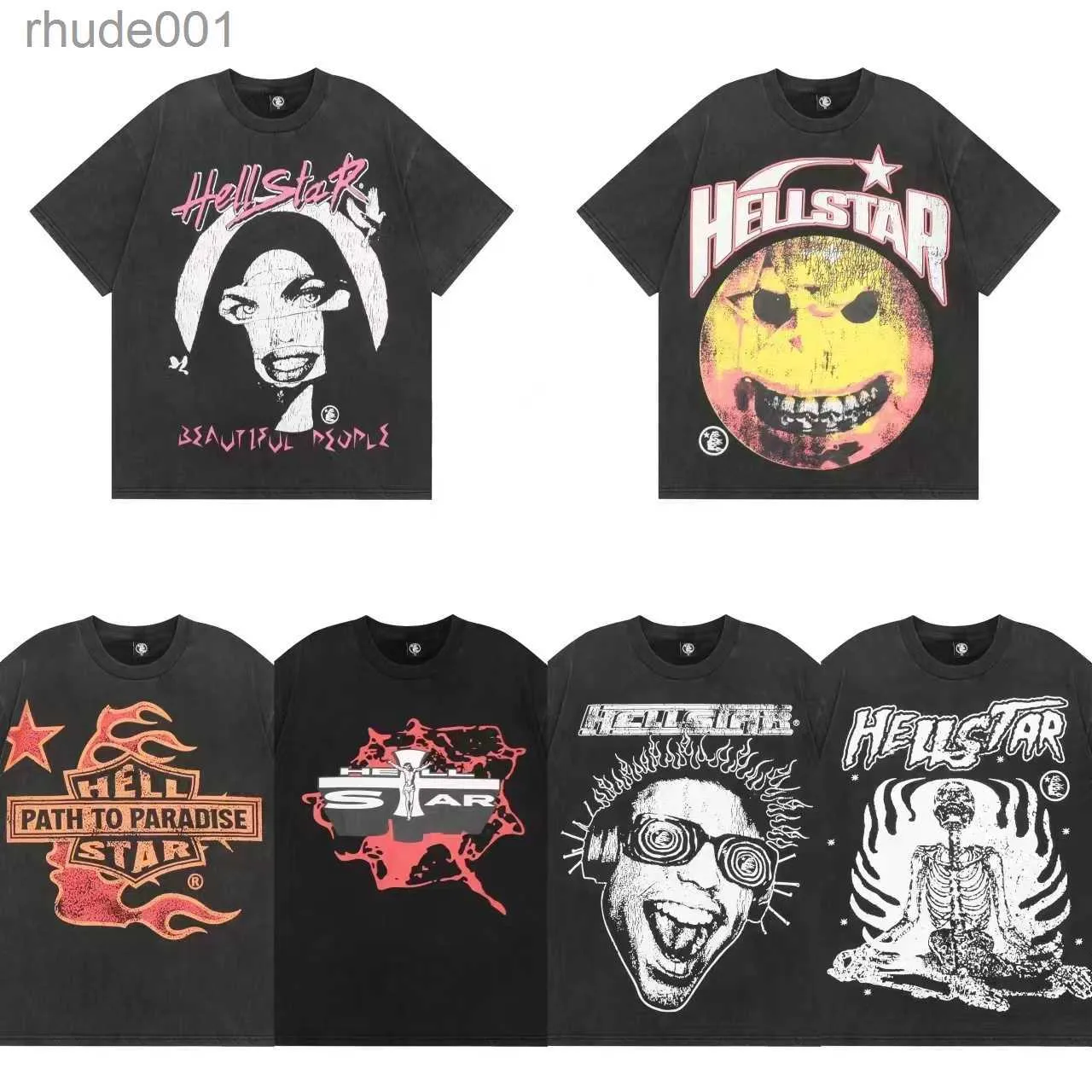 Hell Star Designer Camisa Hellstar Men T Mulher Moda Brand Tshirt