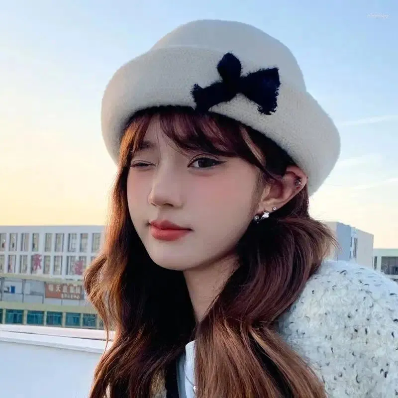 Berets Women's Fluffy Bucket Hat Winter Winter There Fisherman Cap Cap Girls Hats Amort Ayrs Hats في الهواء الطلق للسيدات بنما بوب غوروس